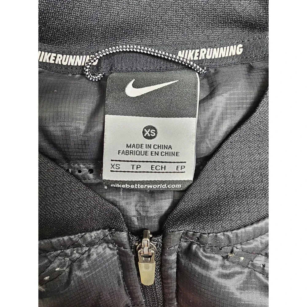 Nike Aeroloft 800 Vest Womens XS Black Running Insulated Down Warm Packable